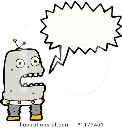 Royalty-Free (RF) Robot Clipart Illustration by lineartestpilot - Stock Sample #1175451