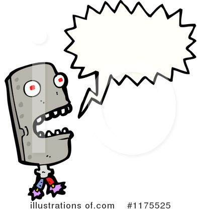 Royalty-Free (RF) Robot Clipart Illustration by lineartestpilot - Stock Sample #1175525