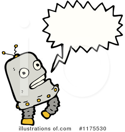 Royalty-Free (RF) Robot Clipart Illustration by lineartestpilot - Stock Sample #1175530