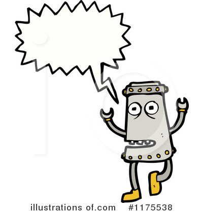 Royalty-Free (RF) Robot Clipart Illustration by lineartestpilot - Stock Sample #1175538