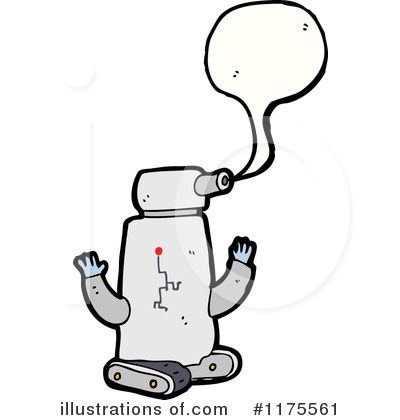 Royalty-Free (RF) Robot Clipart Illustration by lineartestpilot - Stock Sample #1175561