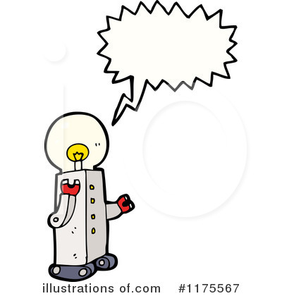 Royalty-Free (RF) Robot Clipart Illustration by lineartestpilot - Stock Sample #1175567
