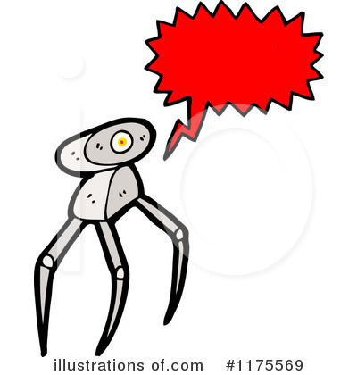Royalty-Free (RF) Robot Clipart Illustration by lineartestpilot - Stock Sample #1175569