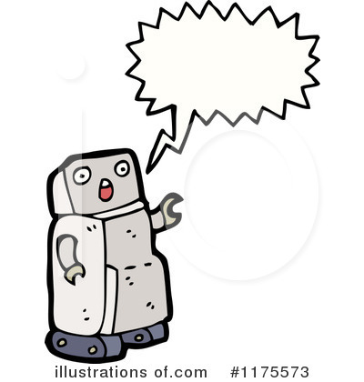 Royalty-Free (RF) Robot Clipart Illustration by lineartestpilot - Stock Sample #1175573