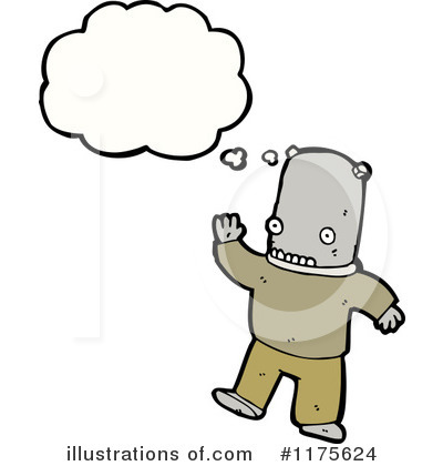 Royalty-Free (RF) Robot Clipart Illustration by lineartestpilot - Stock Sample #1175624