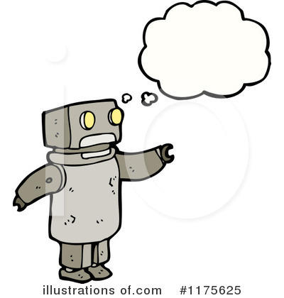 Royalty-Free (RF) Robot Clipart Illustration by lineartestpilot - Stock Sample #1175625