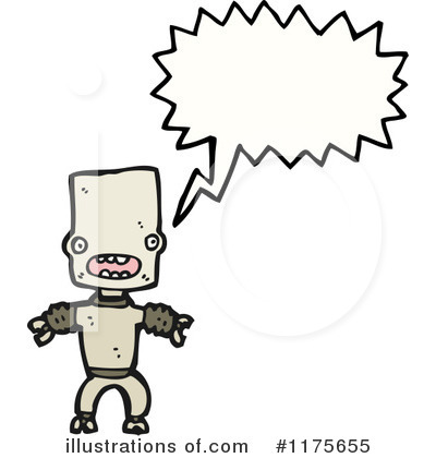 Royalty-Free (RF) Robot Clipart Illustration by lineartestpilot - Stock Sample #1175655