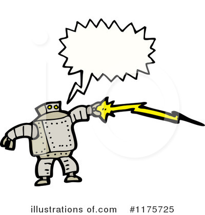 Royalty-Free (RF) Robot Clipart Illustration by lineartestpilot - Stock Sample #1175725