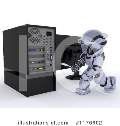 Royalty-Free (RF) Robot Clipart Illustration by KJ Pargeter - Stock Sample #1176602