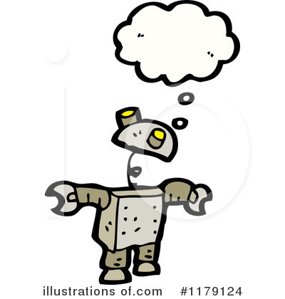 Royalty-Free (RF) Robot Clipart Illustration by lineartestpilot - Stock Sample #1179124