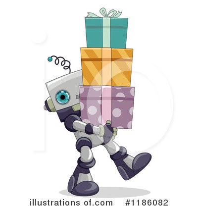 Royalty-Free (RF) Robot Clipart Illustration by BNP Design Studio - Stock Sample #1186082