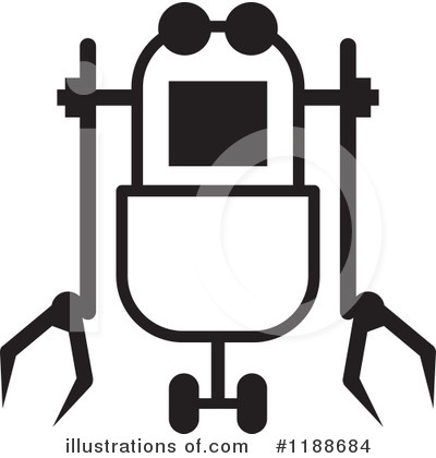 Royalty-Free (RF) Robot Clipart Illustration by Lal Perera - Stock Sample #1188684