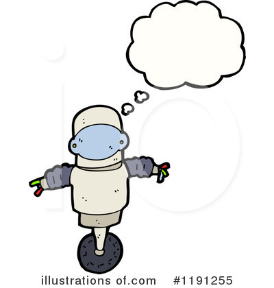 Royalty-Free (RF) Robot Clipart Illustration by lineartestpilot - Stock Sample #1191255