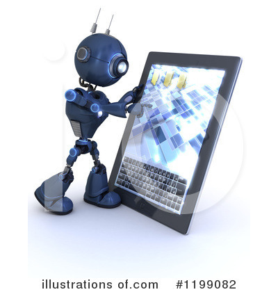 Royalty-Free (RF) Robot Clipart Illustration by KJ Pargeter - Stock Sample #1199082