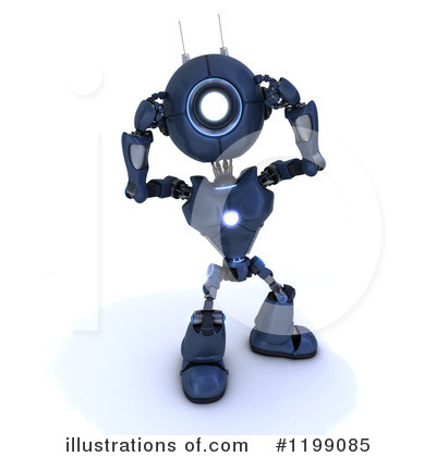 Royalty-Free (RF) Robot Clipart Illustration by KJ Pargeter - Stock Sample #1199085