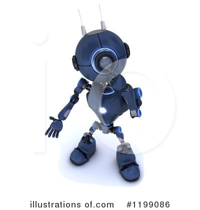 Royalty-Free (RF) Robot Clipart Illustration by KJ Pargeter - Stock Sample #1199086