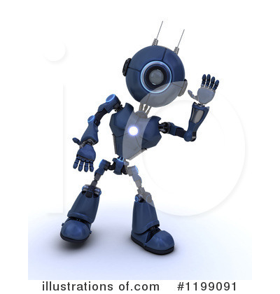 Royalty-Free (RF) Robot Clipart Illustration by KJ Pargeter - Stock Sample #1199091