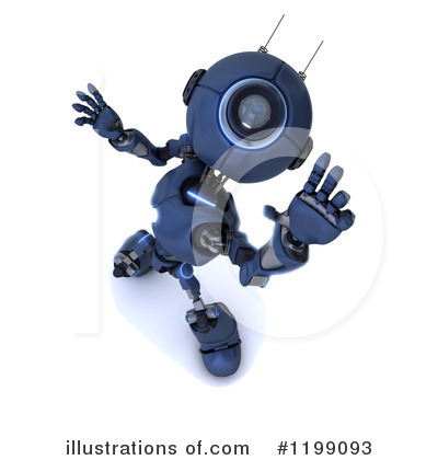 Royalty-Free (RF) Robot Clipart Illustration by KJ Pargeter - Stock Sample #1199093