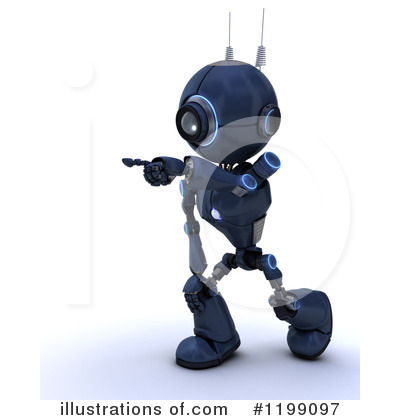 Royalty-Free (RF) Robot Clipart Illustration by KJ Pargeter - Stock Sample #1199097