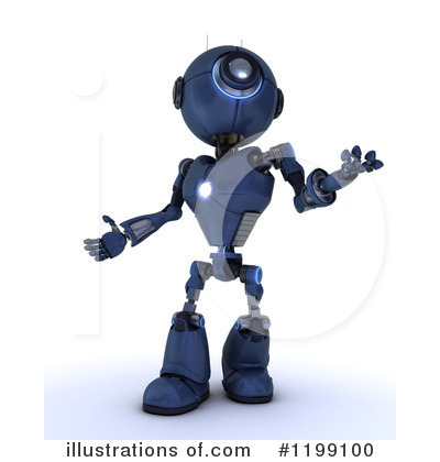 Royalty-Free (RF) Robot Clipart Illustration by KJ Pargeter - Stock Sample #1199100