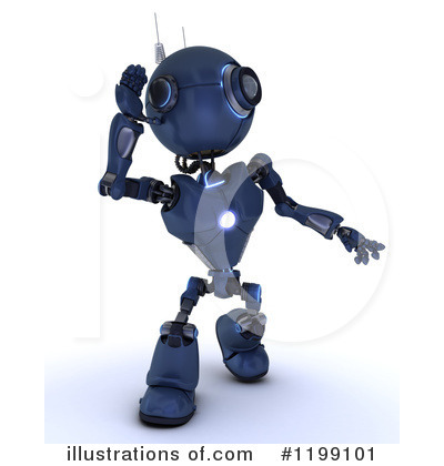 Royalty-Free (RF) Robot Clipart Illustration by KJ Pargeter - Stock Sample #1199101