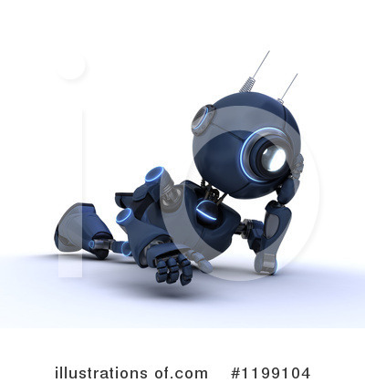 Royalty-Free (RF) Robot Clipart Illustration by KJ Pargeter - Stock Sample #1199104