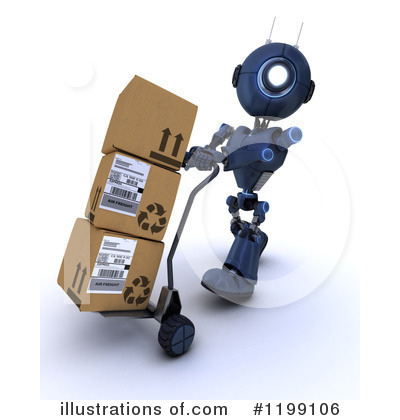 Royalty-Free (RF) Robot Clipart Illustration by KJ Pargeter - Stock Sample #1199106