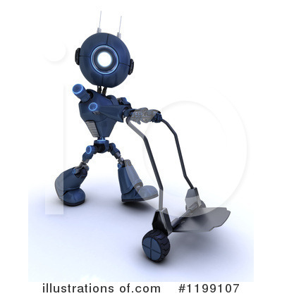 Royalty-Free (RF) Robot Clipart Illustration by KJ Pargeter - Stock Sample #1199107