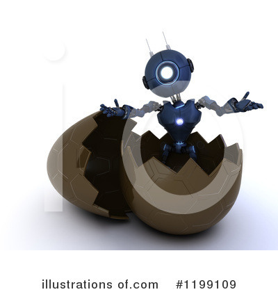 Royalty-Free (RF) Robot Clipart Illustration by KJ Pargeter - Stock Sample #1199109