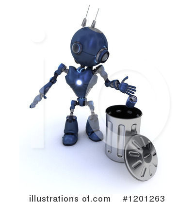 Royalty-Free (RF) Robot Clipart Illustration by KJ Pargeter - Stock Sample #1201263