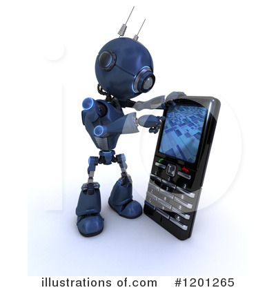 Royalty-Free (RF) Robot Clipart Illustration by KJ Pargeter - Stock Sample #1201265