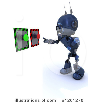 Royalty-Free (RF) Robot Clipart Illustration by KJ Pargeter - Stock Sample #1201270