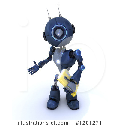 Royalty-Free (RF) Robot Clipart Illustration by KJ Pargeter - Stock Sample #1201271