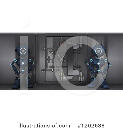 Royalty-Free (RF) Robot Clipart Illustration by KJ Pargeter - Stock Sample #1202638