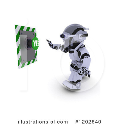 Royalty-Free (RF) Robot Clipart Illustration by KJ Pargeter - Stock Sample #1202640