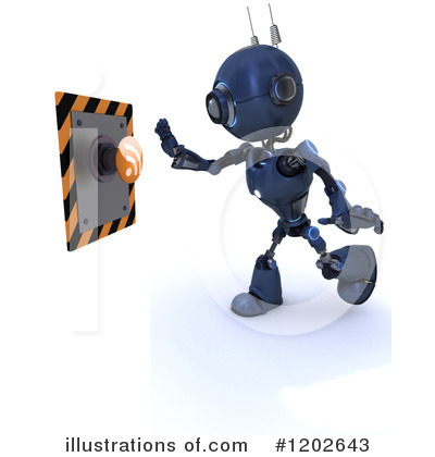 Royalty-Free (RF) Robot Clipart Illustration by KJ Pargeter - Stock Sample #1202643