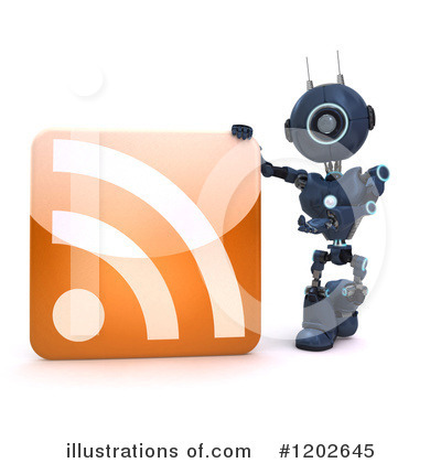 Royalty-Free (RF) Robot Clipart Illustration by KJ Pargeter - Stock Sample #1202645
