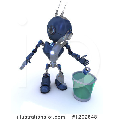Royalty-Free (RF) Robot Clipart Illustration by KJ Pargeter - Stock Sample #1202648