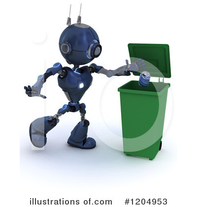 Royalty-Free (RF) Robot Clipart Illustration by KJ Pargeter - Stock Sample #1204953