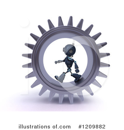 Royalty-Free (RF) Robot Clipart Illustration by KJ Pargeter - Stock Sample #1209882