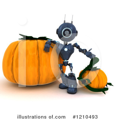 Royalty-Free (RF) Robot Clipart Illustration by KJ Pargeter - Stock Sample #1210493