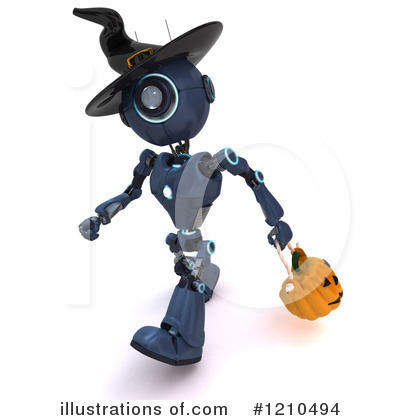 Royalty-Free (RF) Robot Clipart Illustration by KJ Pargeter - Stock Sample #1210494