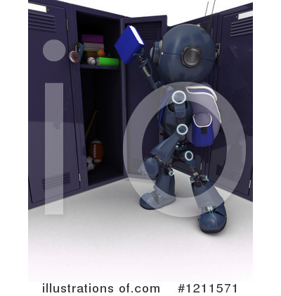Royalty-Free (RF) Robot Clipart Illustration by KJ Pargeter - Stock Sample #1211571