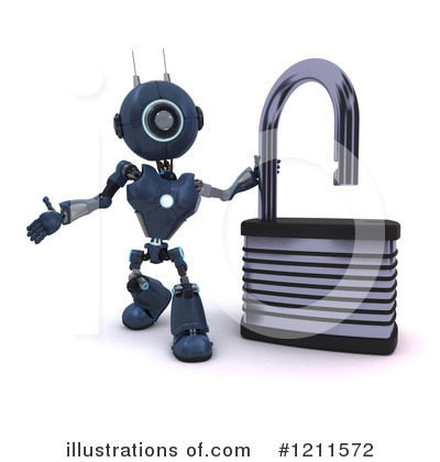 Royalty-Free (RF) Robot Clipart Illustration by KJ Pargeter - Stock Sample #1211572