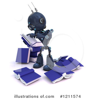 Royalty-Free (RF) Robot Clipart Illustration by KJ Pargeter - Stock Sample #1211574