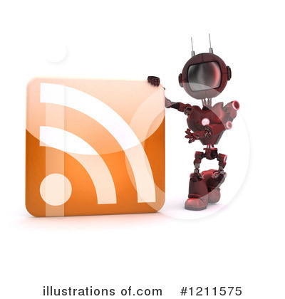 Royalty-Free (RF) Robot Clipart Illustration by KJ Pargeter - Stock Sample #1211575