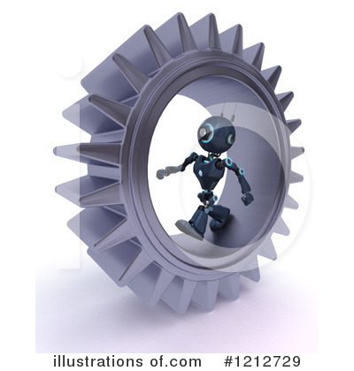 Royalty-Free (RF) Robot Clipart Illustration by KJ Pargeter - Stock Sample #1212729