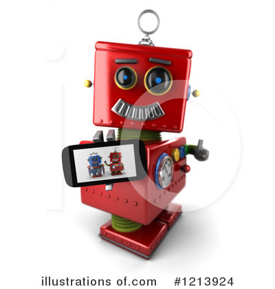 Royalty-Free (RF) Robot Clipart Illustration by stockillustrations - Stock Sample #1213924