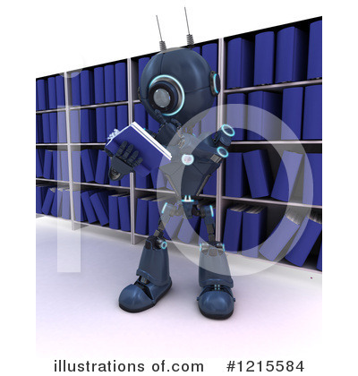 Royalty-Free (RF) Robot Clipart Illustration by KJ Pargeter - Stock Sample #1215584