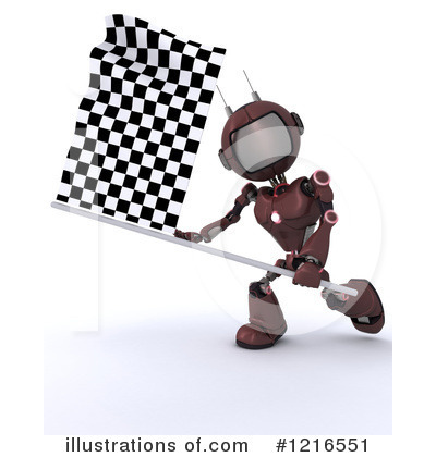 Royalty-Free (RF) Robot Clipart Illustration by KJ Pargeter - Stock Sample #1216551